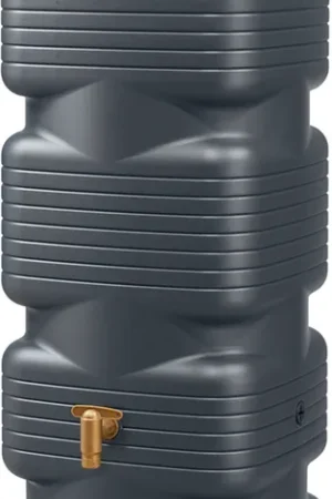 Actie - 4rain QUADRO Wandtank 170 L inkl. Aqua Quick & Vulautomaat - Graphite Grey