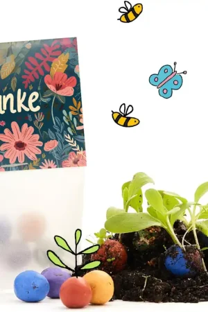 Voordelig - Die Stadtgärtner Bloemenknikkers "Danke", 5 stuks