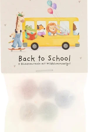 Nieuwe release | Die Stadtgärtner Bloemenknikkers "Back to School - Bus", 5 stuks