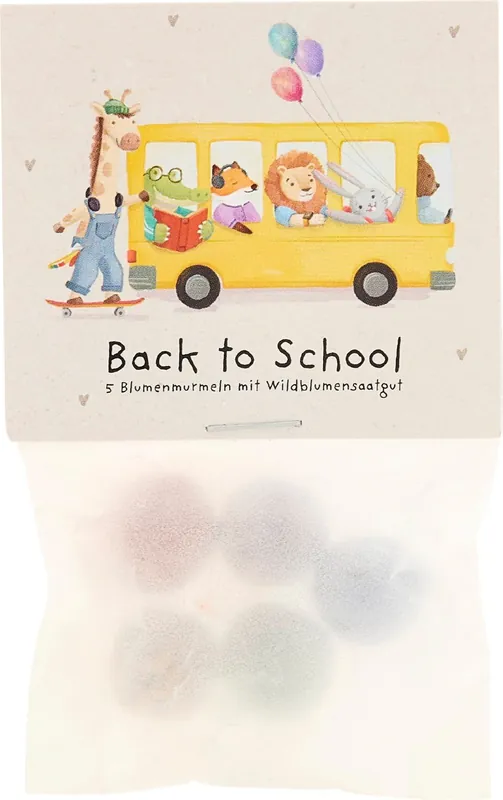 Nieuwe release | Die Stadtgärtner Bloemenknikkers "Back to School - Bus", 5 stuks