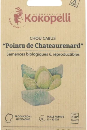 Kokopelli Biologischelogische Witte Kool ‘Vert De Printemps Pointu de Chateaurenard‘, 200 Korrels - Lage prijs