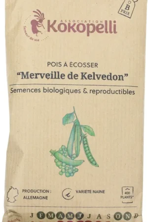 Kokopelli Biologische Doperwt ‘Merveille de Kelvedon‘, 80 g | Aanbieding