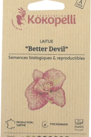 Snelle verzending | Kokopelli Biologische Romeinse Sla "Better Devil", 1 g