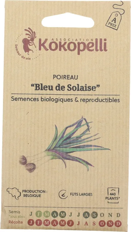 Spoedlevering - Kokopelli Biologische Prei "Bleu de Solaise", 2 g