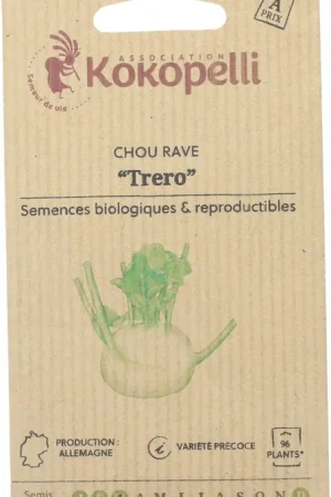 Premiumkwaliteit | Kokopelli Biologische Koolrabi ‘Trero‘, 100 Korrels