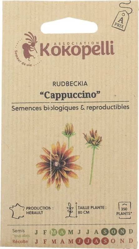 Direct leverbaar - Kokopelli Biologische Rudbeckia ‘Cappuccino‘, 500 Korrels