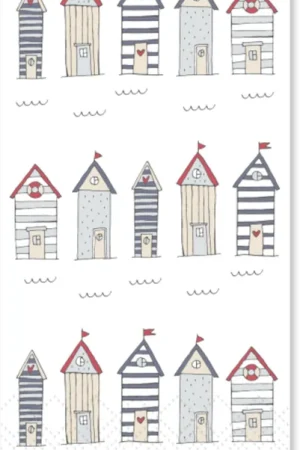 Veel voordeel | Chic Antique Servet "Strandhuis", 16 stuks
