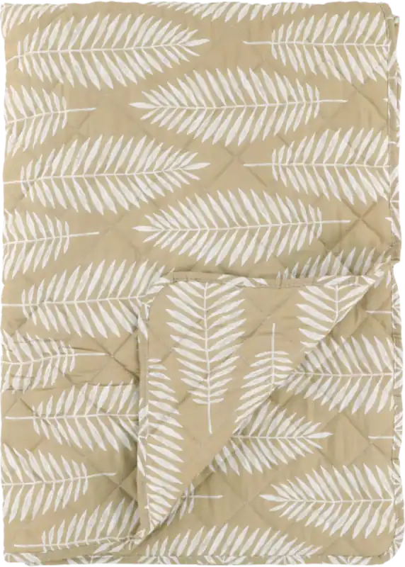 Chic Antique Quilt met Bladmotief - Lage prijs