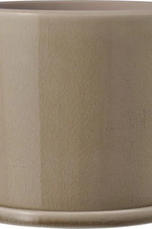 Direct leverbaar | IB Laursen Pot met Schotel - Beige, 14 cm