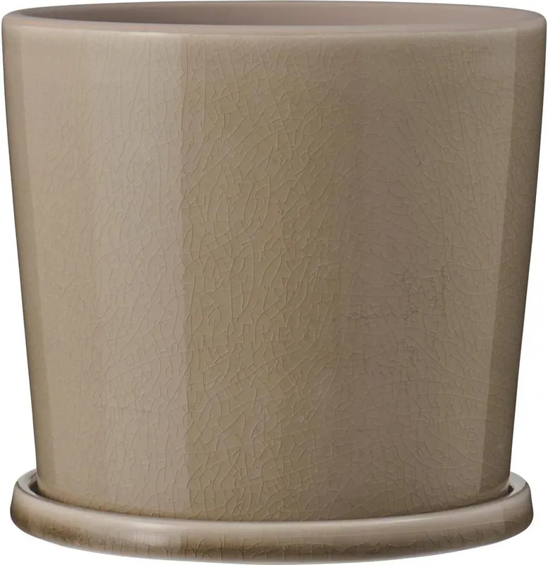 Direct leverbaar | IB Laursen Pot met Schotel - Beige, 14 cm