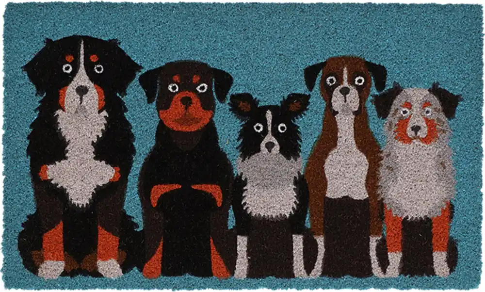 Esschert Design Deurmat met Honden - Tijdelijk aanbod