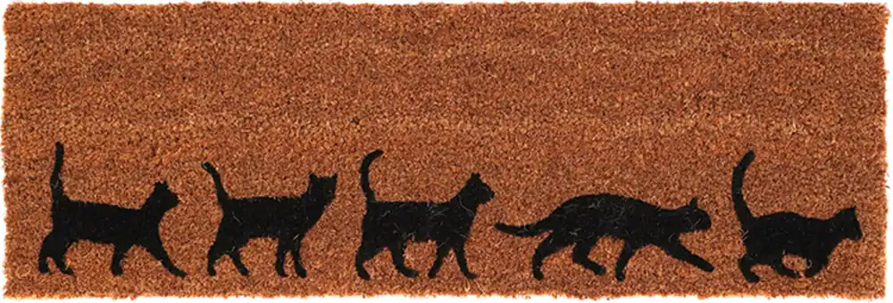 Nu beschikbaar - Esschert Design Kokos Deurmat S "Katten"