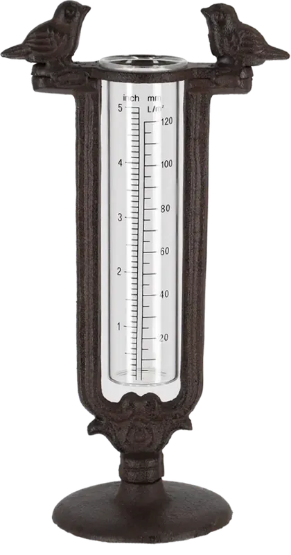 Esschert Design Regenmeter van Gietijzer met Vogels - Flitsaanbieding