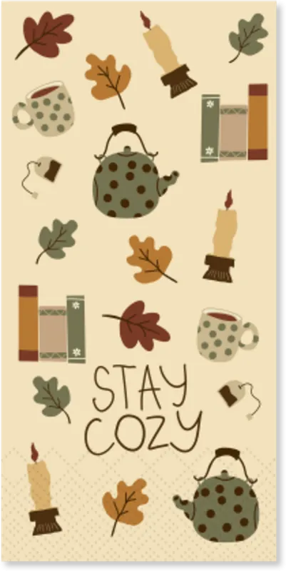 Nu beschikbaar | Chic Antique Servetten "Stay Cozy", 16 stuks