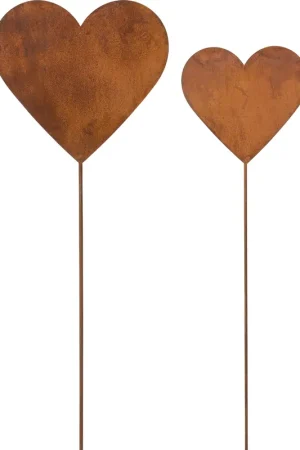 Speciale aanbieding | Wikholm Hart Tuinprikker Roest - Set van 2