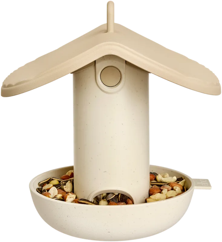 Verlaagde prijs - elho cosy voederhuis 18cm, paddenstoel beige