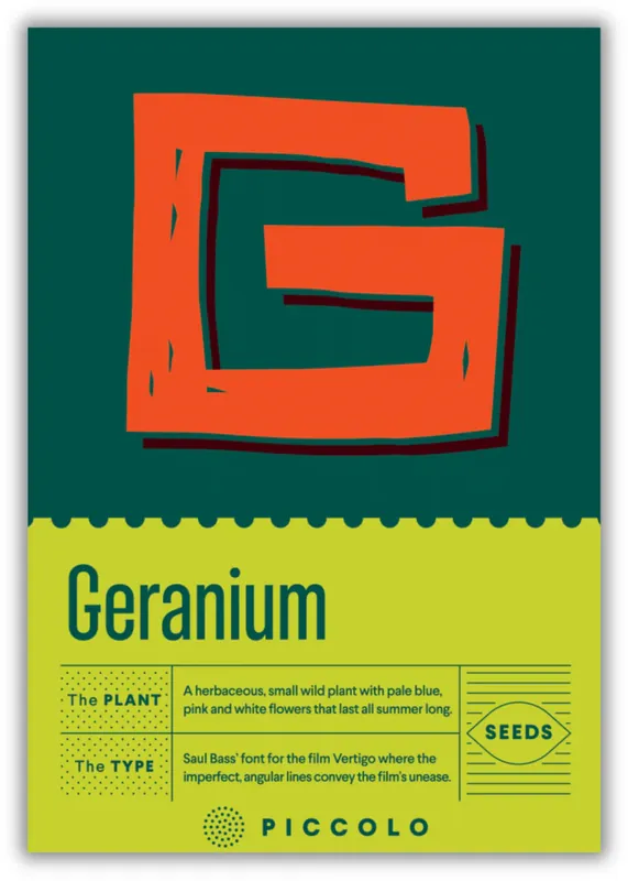 Piccolo Seeds G - Geranium - Beemdooievaarsbek, 6 Korrels | Trending