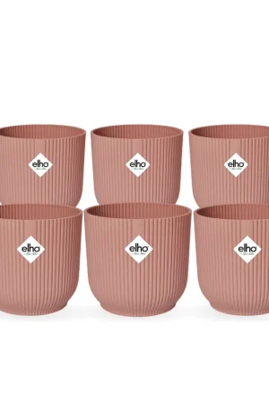 6x Pot elho Vibes Fold Round roze - Hoog gewaardeerd
