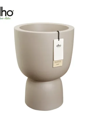 Zeer goed beoordeeld | Pot Elho Amber Coupe Round Beige