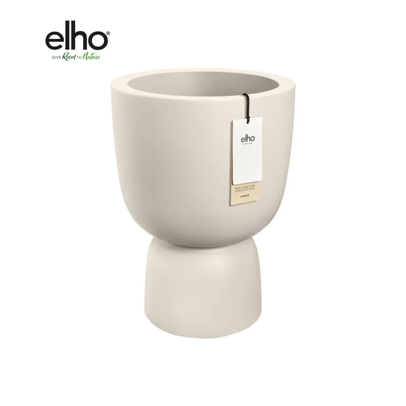 Bijna uitverkocht - Pot Elho Amber Coupe Round Wit