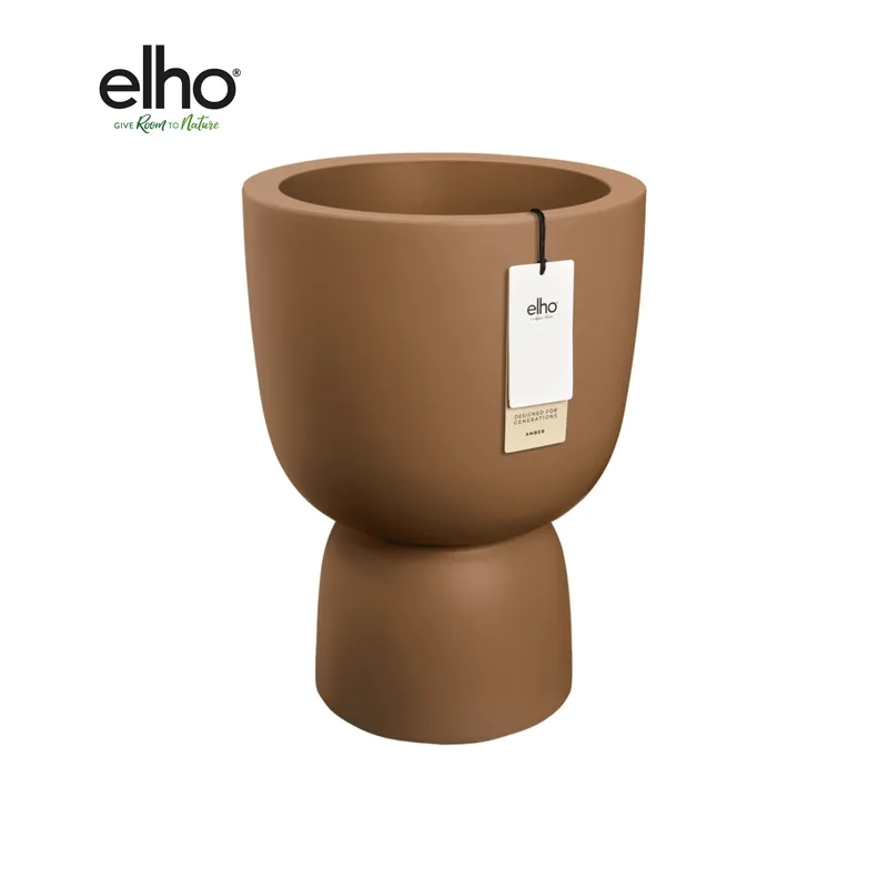 Pot Elho Amber Coupe Round Bruin - Bestseller