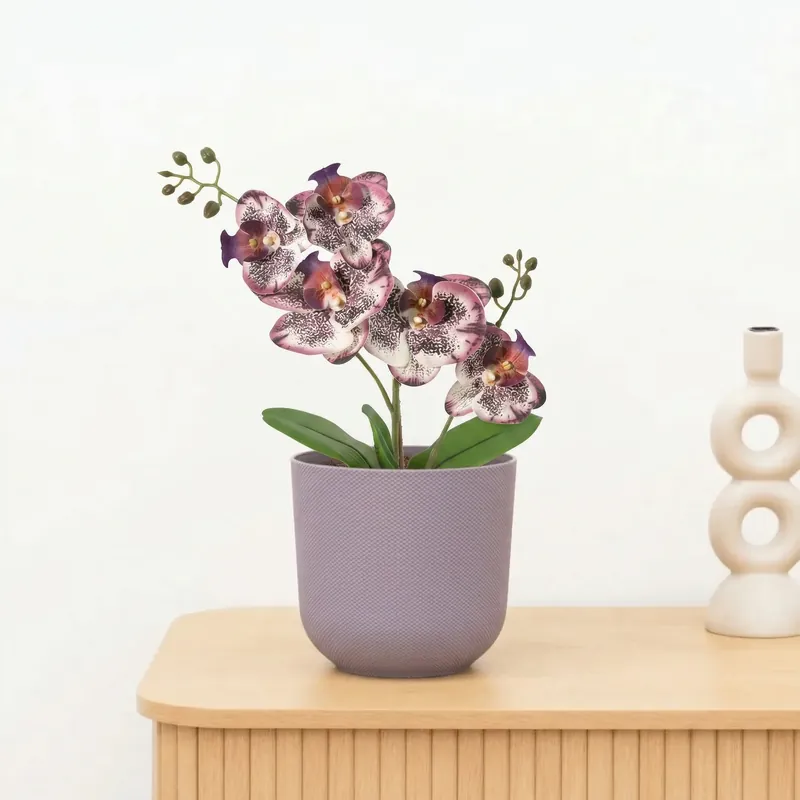 Kunst Phalaenopsis orchid purple - 41cm - Rechtstreeks van de fabrikant