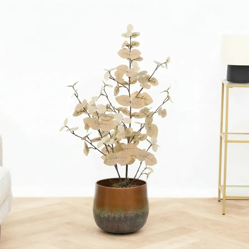Op voorraad - Kunst Eucalyptus white - 86cm