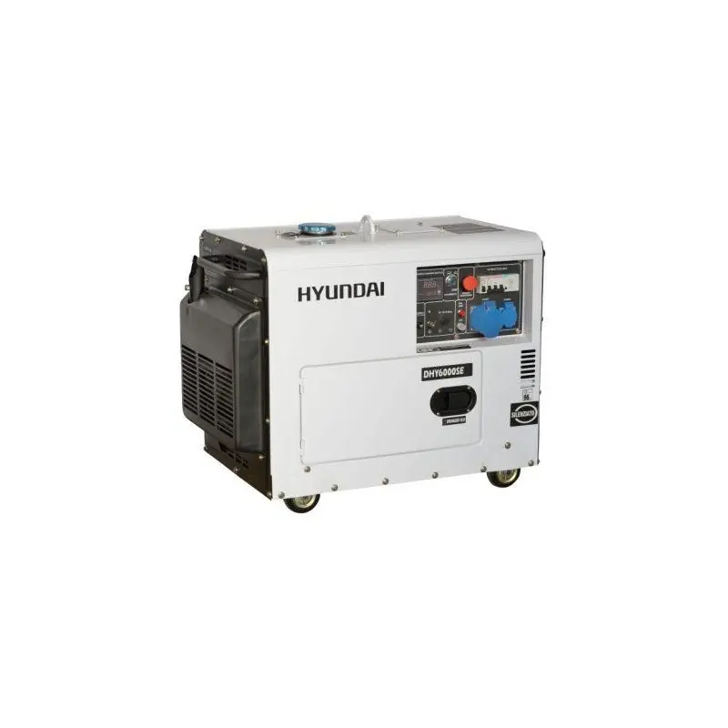 Hyundai dieselgenerator 5,3KW AVR gedempt DHY6000SE cod.65231 - Tijdelijke aanbieding