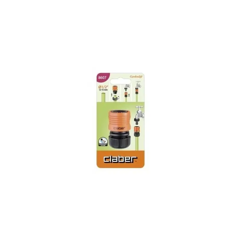 Claber automatische fitting voor 1/2 pijp kabeljauw. 8607 - Populair bij klanten