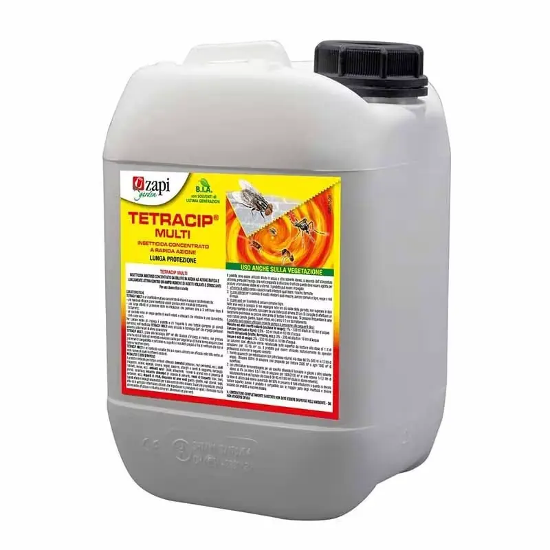 Eenvoudig retourneren - Zapi Tetracip Multi-Insecticide Concentraat Muggen 5 Liter