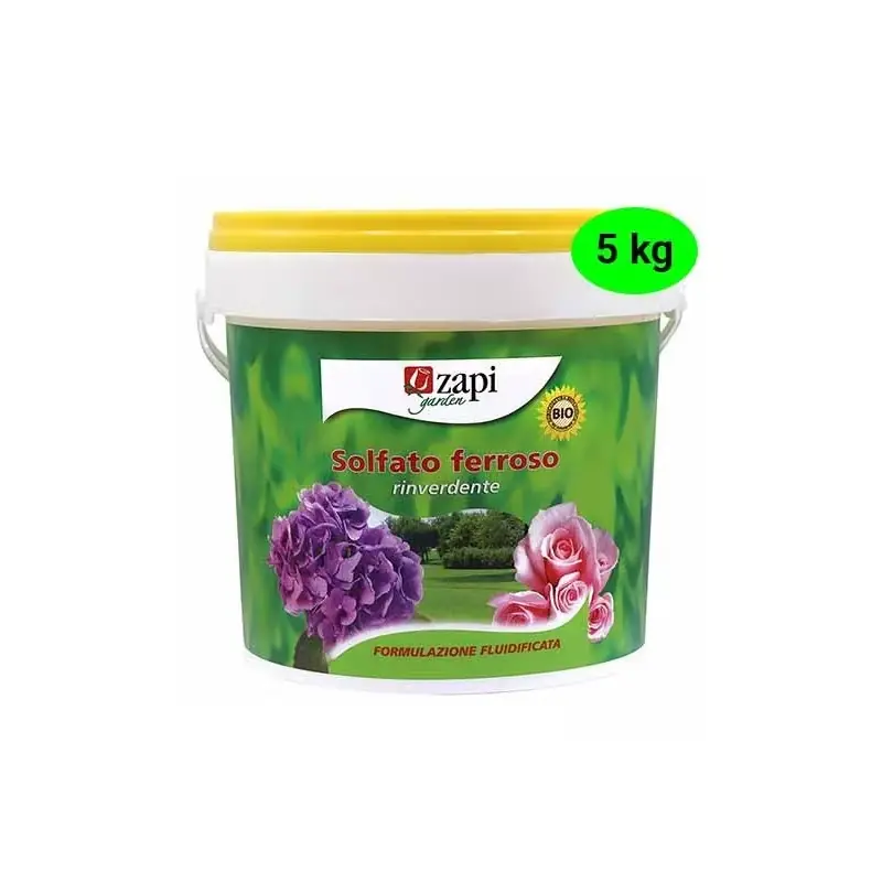 Nieuw in het assortiment - ZAPI FERROSULFAAT bodemverbeteraar 5 kg kabeljauw. 303270