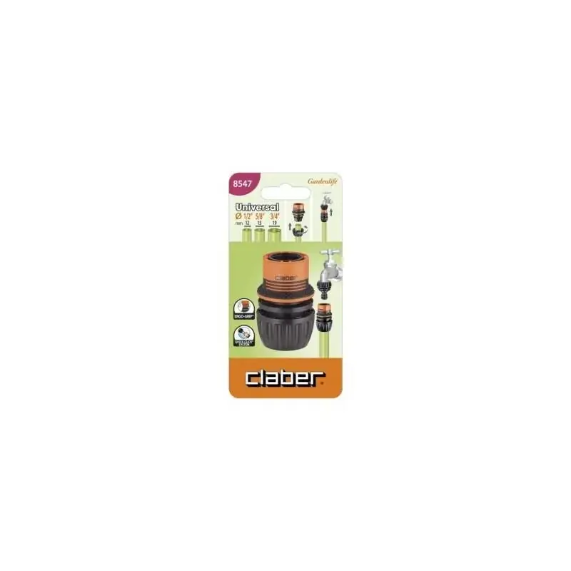 Deal | Claber universele ergogrip fitting 1/2 - 5/8 - 3/4 cod. 8547