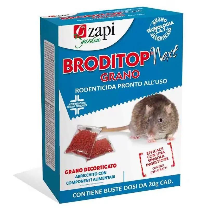 ZAPI Rodenticide BRODITOP NEXT GRANO doos 150g kabeljauw. 103955 - Aanbieding