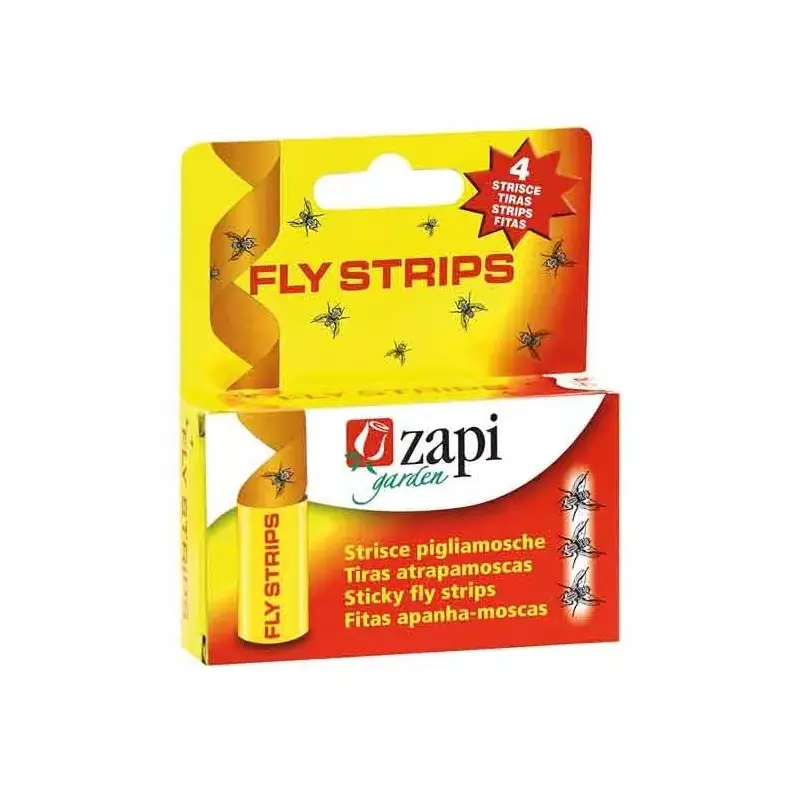 Veilig betalen | Zapi zelfklevende vliegenvalstrips voor vliegen en insecten, 4 stuks
