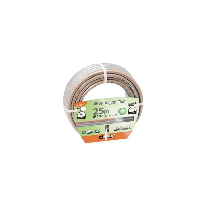Claber zilver elegant plus 3/4 mesh slang 25 m kabeljauw. 9128 | Premium