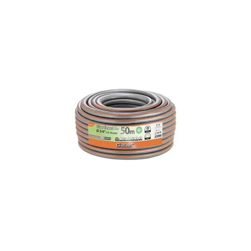 Scherpe prijs | Claber zilver elegant plus 3/4-draads slang 50 m kabeljauw. 9129