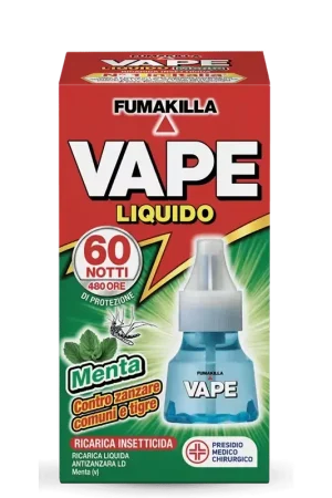 Vape navulling vloeistof muggenwerend middel munt 60 nachten - Nieuw in het assortiment