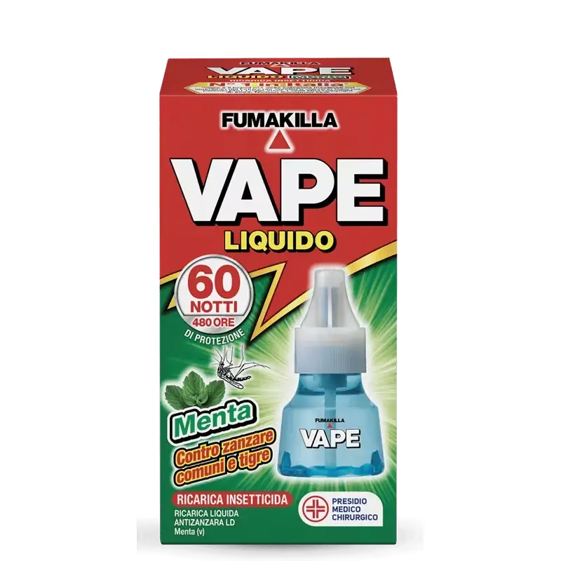 Vape navulling vloeistof muggenwerend middel munt 60 nachten - Nieuw in het assortiment