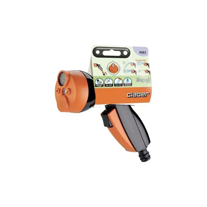 Claber multifunctioneel pistool met beluchter kabeljauw. 9083 | Veel gekozen