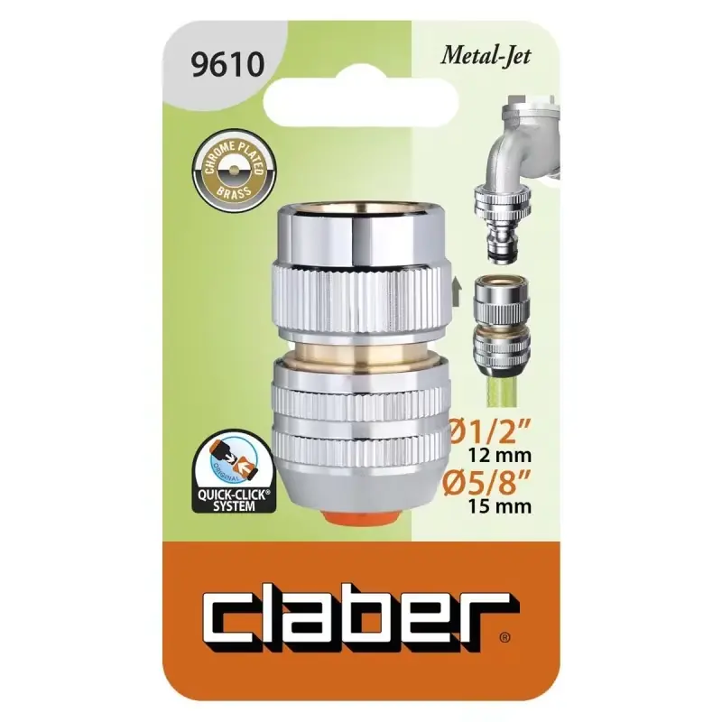 Prijs verlaagd | Claber automatische fitting voor 1/2 - 5/8 pijpen kabeljauw. 9610
