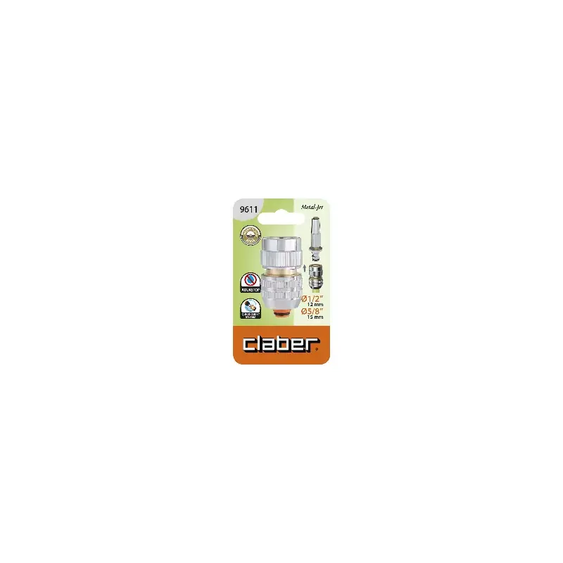 Superprijs - Claber automatische fitting voor 1/2 - 5/8 pijpen kabeljauw. 9611