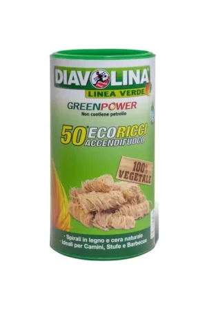 Verlaagde prijs | Diavolina eco-ricci ecologische aanmaakblokjes maxi tube 50 stuks.