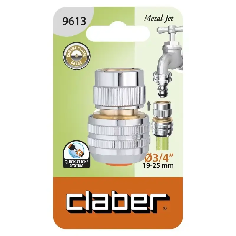 Nieuw in de shop | Claber automatische fitting voor 3/4 pijpen kabeljauw. 9613