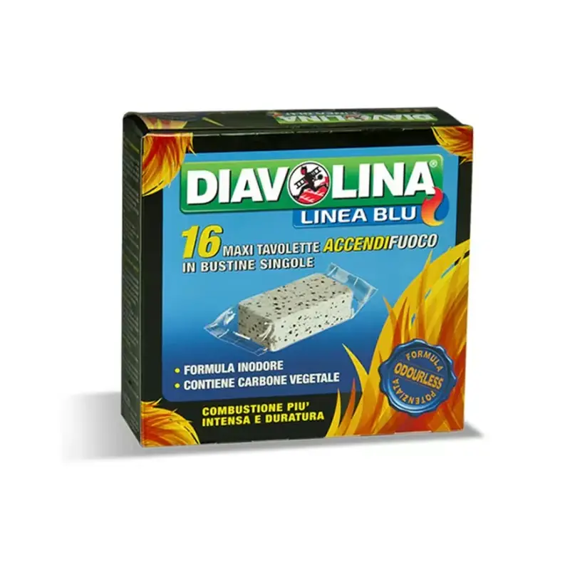 Populair bij klanten | Diavolina bruinkool aanmaakblokje 16 maxi tabletten