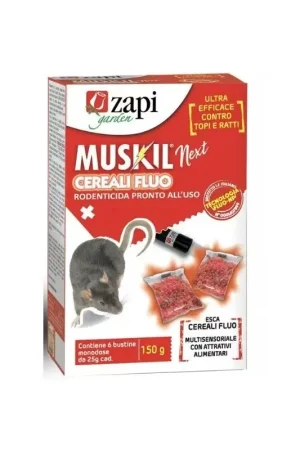 ZAPI Rodenticide MUSKIL NEXT FLUO GRANEN 150 g kabeljauw. 104061 - Eenvoudig retourneren