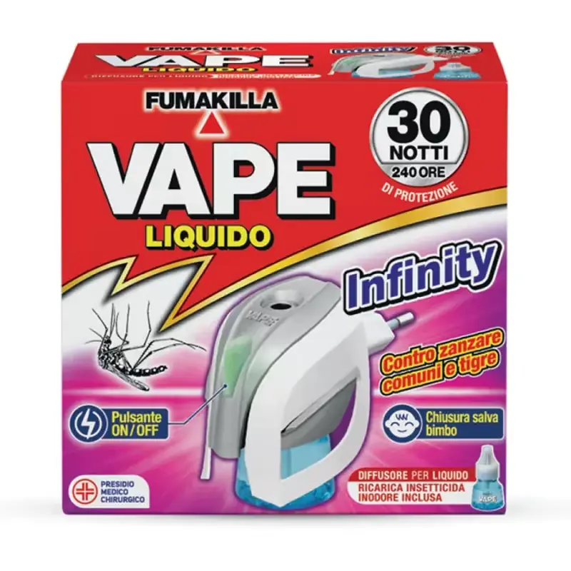 Opruiming | Vape Infinity Diffuser Set + Geurloze Navulling voor 30 Nachten