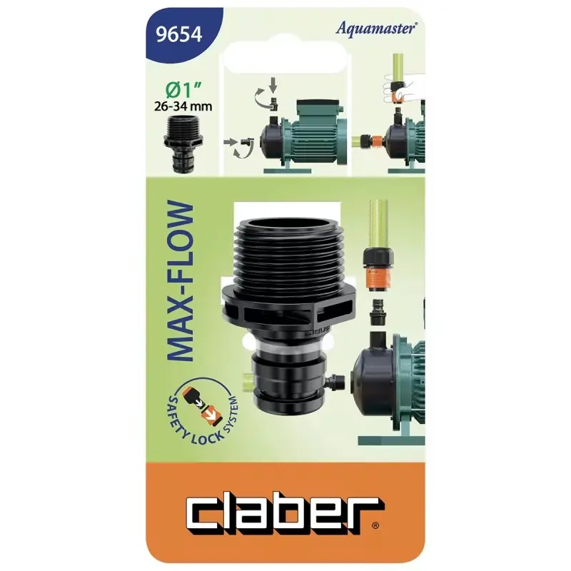 Shop nu - Claber 1M schroefdraadadapter kabeljauw. 9654