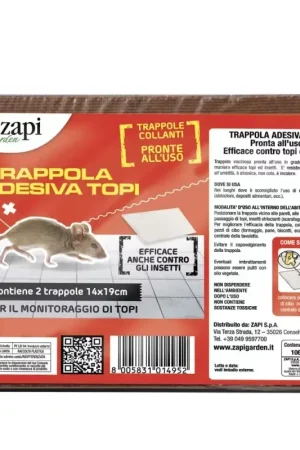 Zapi Tuin Lijmval voor Ratten, Gebruiksklare Tabletten, 2 stuks, 19x28 cm | Mis het niet