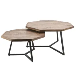Salontafel Octagon - set van 2 - Speciale aanbieding