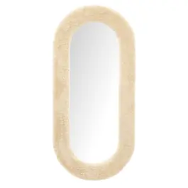 Hoog gewaardeerd | Spiegel Kiss beige